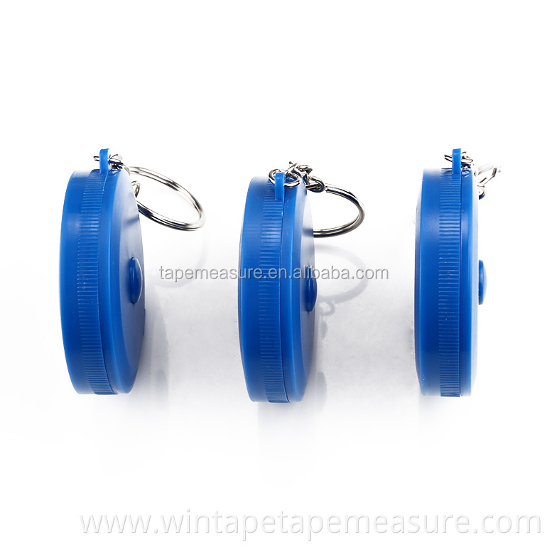 Gift Under 1 Dollar Branded Personalized Logo Measuring Kids Height Retractable Round Blue Tape Measure Holders